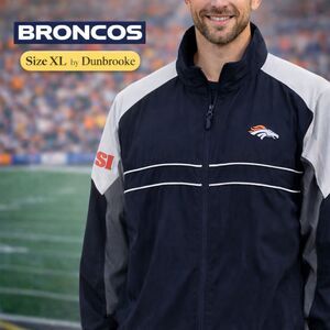 Dunbrooke Sports Illustrated SI Broncos Logo Windbreaker Size XL